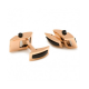 Bouton de manchettes de Luxe Rose Shield