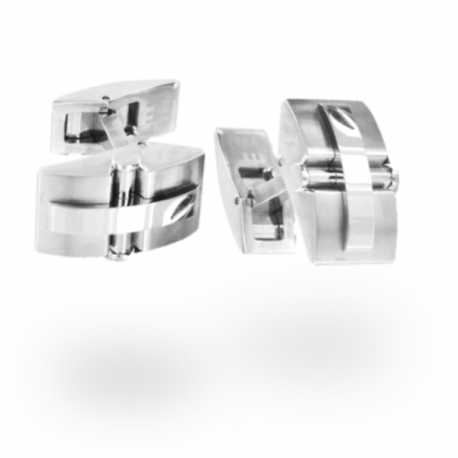 Boutons de manchette Shield Argent