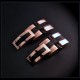 Bouton de manchettes de Luxe Rose Shield