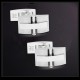 Boutons de manchette Shield Argent